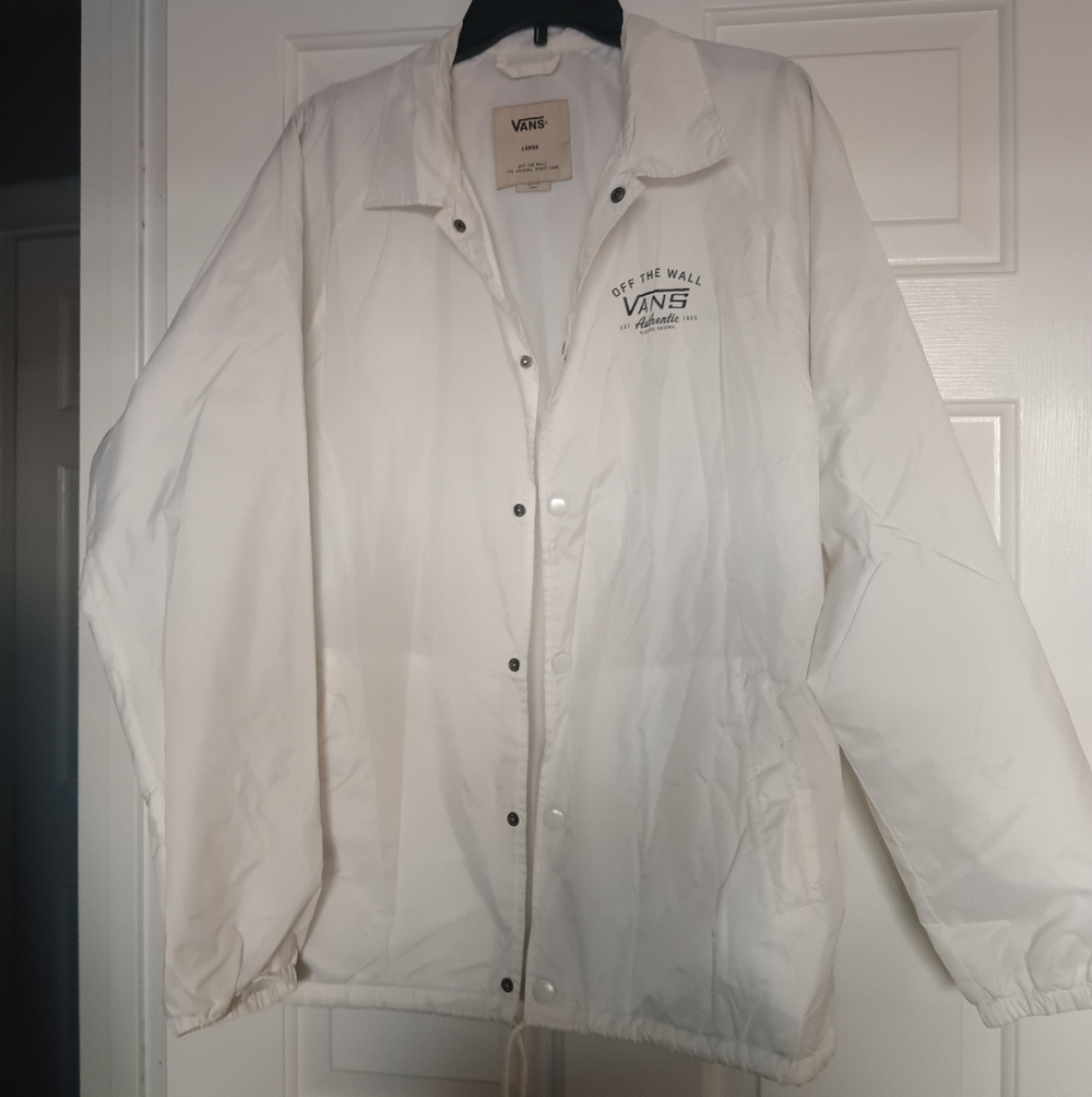 VANS Torrey Men's Snap Front Black Windbreaker Jacket